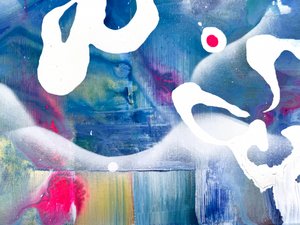 Živá abstraktní malba od Anna Viklund