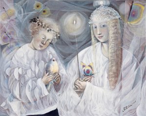 Blíženci, 2006 (olej na belgickém plátně) od Annael Anelia Pavlova