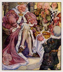Říkanka: Old King Cole Was A Merry Old Soul (barva litho) od Anne (after) Anderson