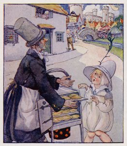 Říkanka: Simple Simon Met A Pie-Man (barevné lito) od Anne (after) Anderson