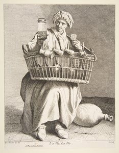 Prodejce brandy, 1737.