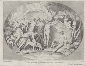 Diana v lázních po návratu z lovu, ca. 1730-60. od Anne Claude Philippe de Caylus