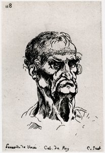Kresba podle Leonarda de Vinci, c1710-1765 1924 od Anne Claude Philippe de Caylus