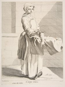 Prodejce ryb, 1738. od Anne Claude Philippe de Caylus
