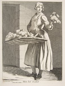 Prodejce květin, 1738.