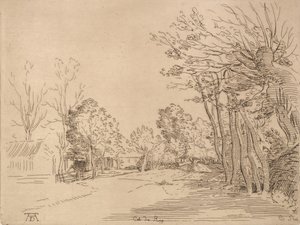 Krajina po Durer.n.d. od Anne Claude Philippe de Caylus