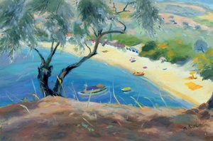 Achladies Bay, Skiathos, Řecko, 1985