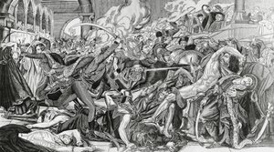 Francouzské represe během povstání v Káhiře, 21. října od Anne Louis Girodet de Roucy Trioson