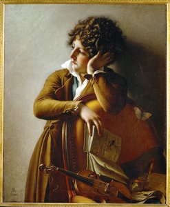 Porträt des jungen Romainville Trioson von Anne Louis Girodet de Roucy-Trioson