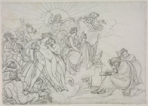 Vzývání k božstvům, která předsedají zemědělství od Virgilse Georgicse, po roce 1798. od Anne Louis Girodet de Roucy Trioson