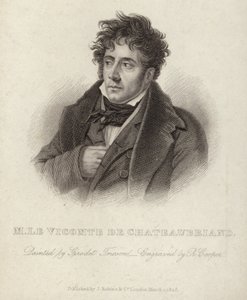 Portrét vikomta de Chateaubriand od Anne-Louis Girodet de Roucy-Trioson