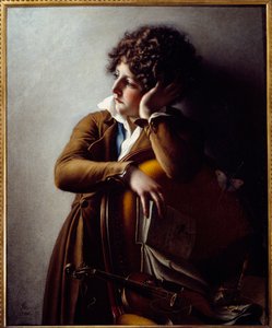 Portrét mladého Romainville Trioson, syn Dr. Benoit Francois Trioson. Obraz od Anne Louis Girodet de Roucy-Trioson (Anne-Louis Girodet de Roucy Trioson od Anne Louis Girodet de Roucy Trioson