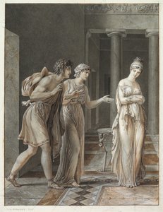 Setkání Oresta a Hermiony, c. 1800. od Anne Louis Girodet de Roucy Trioson