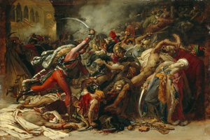 Vzpoura v Káhiře, kolem roku 1810 od Anne Louis Girodet de Roucy Trioson