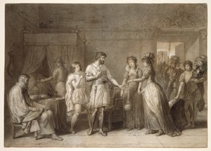 Bayard odmítá dárky své hostitelky v Brescii od Anne Louis Girodet de Roussy Trioson