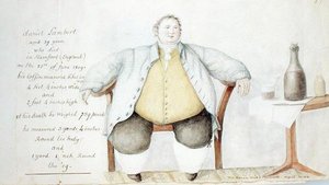 Daniel Lambert (1770-1809) 1813 (akvarel a grafit na papíře) od Anne Marguerite Hyde de Neuville