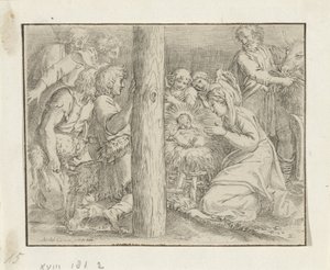 Klanění pastýřů od Annibale Carracci