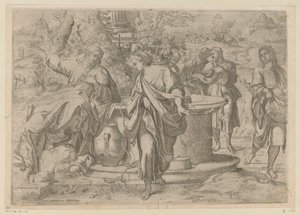 Kristus a Samaritánka od Annibale Carracci