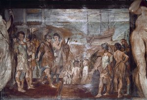 Epizody života Jasona: Nalodění Argonautů (Fresco od Annibale Carracci