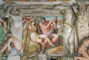Herakles a Iole (Freska od Annibale Carracci