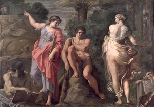 Herkules na křižovatce, kolem roku 1596 od Annibale Carracci