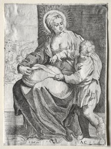 Madonna s bílým havranem, 1500s. od Annibale Carracci