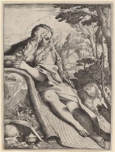 Máří Magdalény v divočině od Annibale Carracci