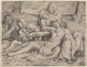Pietà („Kristus z Capraroly“) od Annibale Carracci