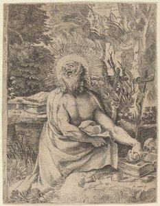 Svatý Jeroným v divočině od Annibale Carracci