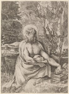 Svatý Jeroným v divočině od Annibale Carracci