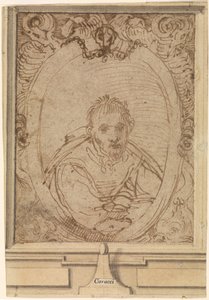 Autoportrét, 80. léta 16. století od Annibale Carracci