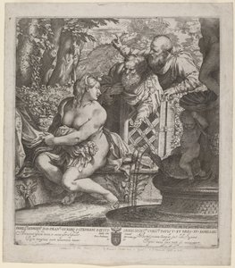 Susanna a starší od Annibale Carracci