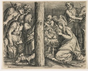 Klanění pastýřů, kolem roku 1606 od Annibale Carracci
