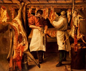 Řeznictví od Annibale Carracci
