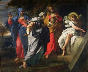 Svaté ženy u Kristova hrobu, asi 1597-8 od Annibale Carracci