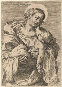 Madona a dítě s jablkem od Annibale Carracci