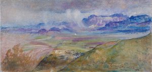 Dešťové mraky, Monte Gennaro od Annie Louisa Swynnerton