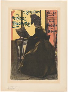 Reklama na druhou výstavu Peintres Lithographes v Salle du Figaro Les Maîtres de l