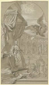 Alegorie nástupu arcivévodkyně Marie Anny Rakouské jako regentky, 1744 od Anonymous
