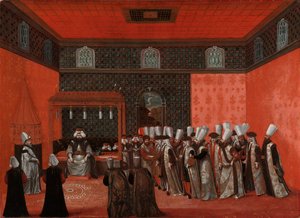Audience velvyslance se sultánem Ahmedem III. (velvyslanec Cornelis Calkoen) od Anonymous