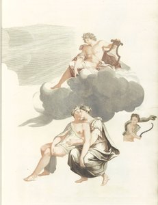 Apollo na oblacích a Jupiter s Callisto od Anonymous