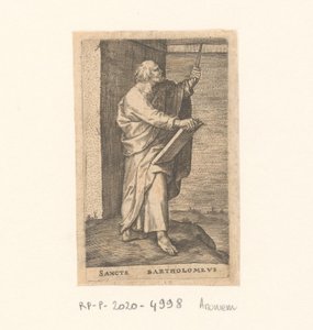 Apoštol Bartoloměj Sancte Bartholomew (název na objektu) Apoštolové (název série) od Anonymous