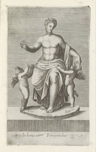 Beeldengroep se setkal s Venus tussen Eros en Anteros Starožitné sochy v Římě (název série) Ikony starověkých soch města Říma, které jsou vidět na veřejných místech (název série) od Anonymous