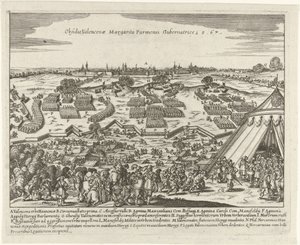 Beleg van Valenciennes, 1567 Obléhání Valenceny Margarita Parmesi Gubernatrice 15,67 (název na objektu) od Anonymous