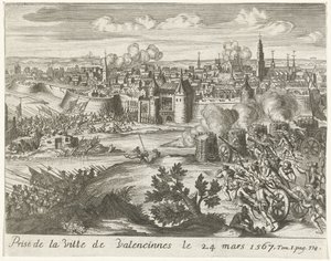 Beleg van Valenciennes, 1567 Dobytí města Valenciennes 24. března 1567 (název na objektu) od Anonymous