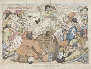 Fumigace Korsičana, 1813 Funcking the Corsican (titul na objektu) od Anonymous