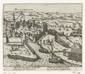 Bossu napadne Rotterdam, 1572 od Anonymous