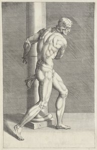 Kristus u sloupu Scourge of Christ (název série) od Anonymous