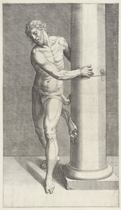 Kristus u sloupu Scourge of Christ (název série) od Anonymous