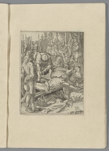 Kristus přibitý na kříž The Little Passion (název série) Passio Christi Ab Alberto Durer Nurenburgensi Effigiata (název série) od Anonymous